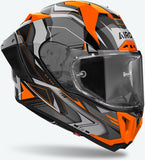 Full-Face Motorcycle Helmet Airoh Gp800 - Gp8Mu32 Hpc Carbon Gloss Orange Must Size Xs