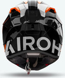 Casque Intégral Pour Moto Airoh Gp800 - Gp8Mu32 Hpc Carbon Orange Gloss Must Taille S