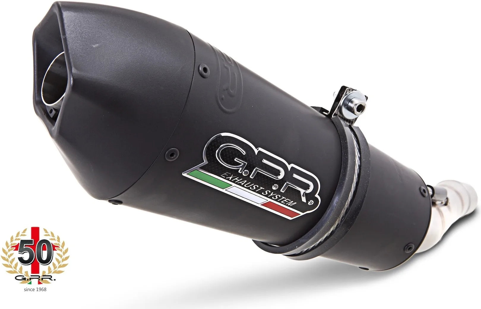 Système D'Échappement Catalytique Avec Homologation Acoustique Gpe Anniversary Titanium Noir - Gpr Compatible Avec Ducati Hypermotard 796 (2010-2012)