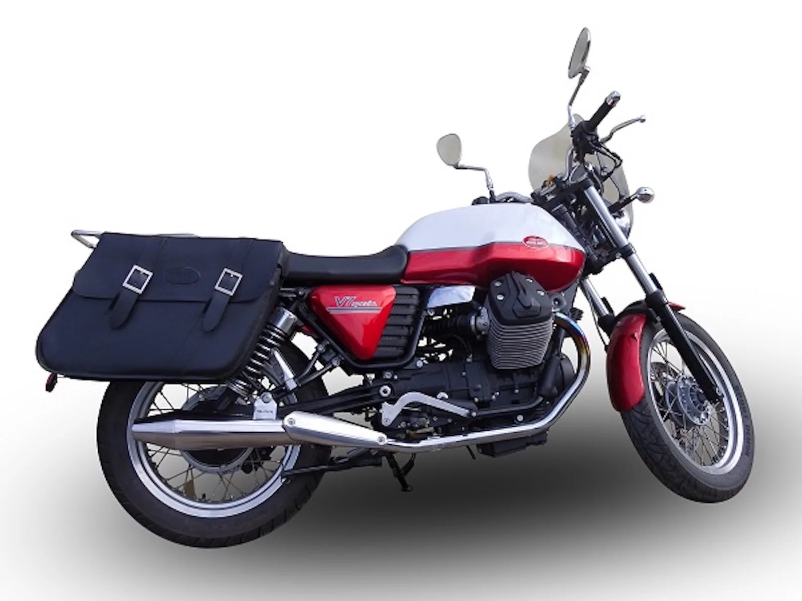 Système D'Échappement Complet Non Catalysé Et Sans Homologation Acoustique Vintacone Acier - Gpr Compatible Avec Moto Guzzi V7 Iii Special - Stone - Carbon (2017-2018)