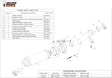 Non-Catalytic Exhaust Tip With Sound Certification Gp Steel Black - Mivv Compatible With Honda Cbr 600 F (2001-2010)