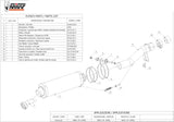 Système D'Échappement Catalytique Avec Homologation Acoustique Oval Carbon Carbon - Mivv Compatible Avec Honda Cbr 600 F (2001-2010)
