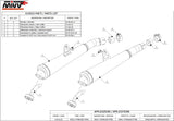 Dual Non-Catalytic Exhaust System With Sound Certification Oval Stainless Steel - Mivv Compatible With Honda Hornet 900 (2002-2006)