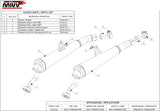 Double Sortie D'Échappement Non Catalysée Avec Homologation Acoustique Oval Acier - Mivv Compatible Avec Honda Hornet 900 (2002-2006)