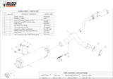 Catalytic Exhaust Tip With Sound Certification Oval Carbon Carbon - Mivv Compatible With Honda Hornet 600 (2003-2006)
