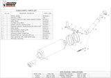 Système D'Échappement Homologué Au Niveau Sonore Oval Titanium - Mivv Compatible Avec Honda Xrv 750 Africa Twin (1993-2002)