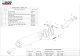 Système D'Échappement Catalytique Avec Homologation Acoustique Oval Acier - Mivv Compatible Avec Honda Cbf 600 (2004-2010)