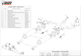 Dual Exhaust System With Sound Certification Gp Carbon - Mivv Compatible With Honda Fmx 650 (2005-2006)