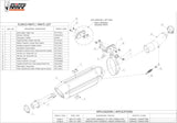 Système D'Échappement Homologué Au Niveau Sonore Suono Acier Noir Carbon - Mivv Compatible Avec Honda Cbr 600 F (2011-2013)