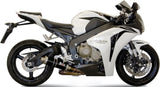 Système D'Échappement Homologué Au Niveau Sonore Gp Acier Noir - Mivv Compatible Avec Honda Cbr 1000 Rr (2008-2013)