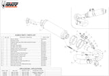 Système D'Échappement Non Catalysé Et Homologué Au Niveau Sonore Gp Acier Noir - Mivv Compatible Avec Honda Cbr 1000 Rr (2008-2013)