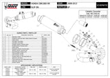 Système D'Échappement Homologué Au Niveau Sonore Gp Acier Noir - Mivv Compatible Avec Honda Cbr 1000 Rr (2008-2013)
