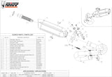 Système D'Échappement Non Catalysé Et Homologué Au Niveau Sonore Suono Acier Carbon - Mivv Compatible Avec Honda Cbr 1000 Rr (2008-2013)