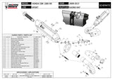 Système D'Échappement Homologué Au Niveau Sonore Suono Acier Carbon - Mivv Compatible Avec Honda Cbr 1000 Rr (2008-2013)