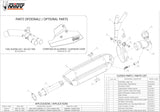 Système D'Échappement Non Catalysé Et Homologué Au Niveau Sonore Suono Acier Noir Carbon - Mivv Compatible Avec Honda Cb 1000 R (2008-2017)