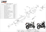 Système D'Échappement Homologué Au Niveau Sonore Suono Acier Noir Carbon - Mivv Compatible Avec Honda Integra 750 (2014-2015)
