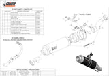 Système D'Échappement Homologué Au Niveau Sonore Gp Carbon - Mivv Compatible Avec Honda Cbr 500 R (2013-2015)