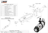 Système D'Échappement Homologué Au Niveau Sonore Suono Acier Noir Carbon - Mivv Compatible Avec Honda Cb 500 X (2013-2015)