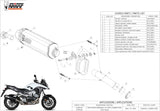 Système D'Échappement Homologué Au Niveau Sonore Speed Edge Acier Carbon - Mivv Compatible Avec Honda Crossrunner (2015-2020)