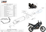Système D'Échappement Complet Sans Catalyseur Et Homologué Au Niveau Sonore Speed Edge Acier Noir Carbon - Mivv Compatible Avec Honda Crf 1000 L Africa Twin (2016-2019)