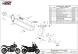 Système D'Échappement Homologué Au Niveau Sonore Suono Acier Carbon - Mivv Compatible Avec Honda Integra 750 (2016-2020)