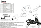 Système D'Échappement Homologué Au Niveau Sonore Gppro Carbon - Mivv Compatible Avec Honda X-Adv 750 (2017-2024)