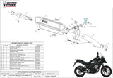 Système D'Échappement Homologué Au Niveau Sonore Suono Acier Noir Carbon - Mivv Compatible Avec Honda Cb 500 X (2017-2022)