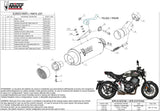 Système D'Échappement Homologué Au Niveau Sonore Gppro Carbon - Mivv Compatible Avec Honda Cb 1000 R (2018-2024)
