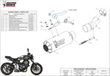 Système D'Échappement Homologué Au Niveau Sonore Mk3 Acier - Mivv Compatible Avec Honda Cb 1000 R (2018-2024)