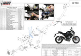 Complete Non-Catalytic Exhaust System With Sound Certification Gppro Steel Black - Mivv Compatible With Honda Cb 125 R (2018-2020)
