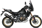 Système D'Échappement Homologué Au Niveau Sonore Speed Edge Acier Noir Carbon - Mivv Compatible Avec Honda Crf 1100 L Africa Twin (2020-2023)