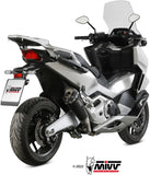 Système D'Échappement Homologué Au Niveau Sonore Delta Race Acier Noir Carbon - Mivv Compatible Avec Honda Forza 750 (2021-2024)
