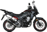 Système D'Échappement Complet Sans Catalyseur Et Homologué Au Niveau Sonore Delta Race Acier Noir Carbon - Mivv Compatible Avec Honda Cb 500 X (2021-2024)