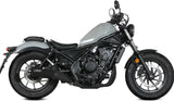 Système D'Échappement Homologué Au Niveau Sonore Hr-1 Acier Noir - Mivv Compatible Avec Honda Cmx 500 Rebel (2022-2024)