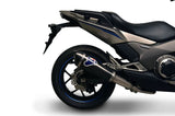 Système D'Échappement Homologué Au Niveau Sonore Conical Carbon Carbon Cap - Termignoni Compatible Avec Honda Nc 700 S - X - D (2012-2018)