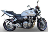 Système D'Échappement Homologué Au Niveau Sonore Albus Ceramic Aluminium Blanc - Gpr Compatible Avec Honda Cb 1300 (2003-2012)