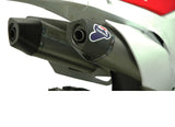 Double Sortie D'Échappement Sans Homologation Acoustique Relevance Acier Inox Carbon Cap - Termignoni Compatible Avec Honda Crf 450 R (2015-2016)