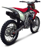 Double Sortie D'Échappement Sans Homologation Acoustique Relevance Acier Inox Carbon Cap - Termignoni Compatible Avec Honda Crf 250 R (2015-2016)