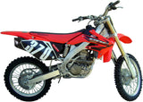 Double Sortie D'Échappement Homologuée Au Niveau Sonore Furore Aluminium Noir - Gpr Compatible Avec Honda Crf 250 R (2006-2009)