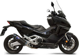 Système D'Échappement Homologué Au Niveau Sonore Scream Titanium Noir Carbon Cap - Termignoni Compatible Avec Honda X-Adv 750 (2017-2022)