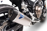 Système D'Échappement Homologué Au Niveau Sonore Force Titanium Carbon Cap - Termignoni Compatible Avec Honda Cbr 500 F - R - X (2017-2020)
