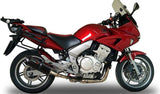 Double Sortie D'Échappement Homologuée Au Niveau Sonore Furore Aluminium Noir - Gpr Compatible Avec Honda Cbf 1000 - St (2006-2009)