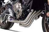 Système D'Échappement Complet Sans Homologation Acoustique Relevance Titanium Carbon Cap - Termignoni Compatible Avec Honda Cb 650 (2018-2020)