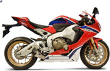 Système D'Échappement Complet Sans Homologation Acoustique Relevance Titanium Carbon Cap - Termignoni Compatible Avec Honda Cbr 1000 (2017-2019)