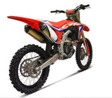 Système D'Échappement Complet Sans Homologation Acoustique Titanium Carbon Cap - Termignoni Compatible Avec Honda Crf 250 (2018-2021)