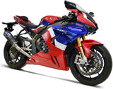 Système D'Échappement Complet Sans Homologation Acoustique Carbon T Carbon Cap - Termignoni Compatible Avec Honda Cbr 1000 (2020-2021)