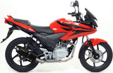 Complete Non-Catalytic Exhaust System With Sound Certification Furore Aluminium Black - Gpr Compatible With Honda Cbf 125 Ie (2004-2014)