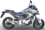 Système D'Échappement Homologué Au Niveau Sonore Albus Ceramic Aluminium Blanc - Gpr Compatible Avec Honda Nc 700 X - S Dct (2012-2013)