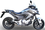 Système D'Échappement Homologué Au Niveau Sonore Ghisa Acier Noir - Gpr Compatible Avec Honda Nc 700 X - S Dct (2012-2013)