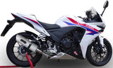 Système D'Échappement Homologué Au Niveau Sonore Albus Ceramic Aluminium Blanc - Gpr Compatible Avec Honda Cbr 500 R (2012-2016)